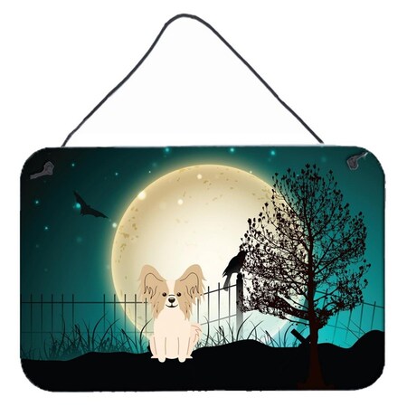 Carolines Treasures Halloween Scary Papillon Sable White Wall or Door Hanging Prints BB2267DS812